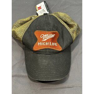 NWT Miller High Life Mesh Snapback Hat - Black